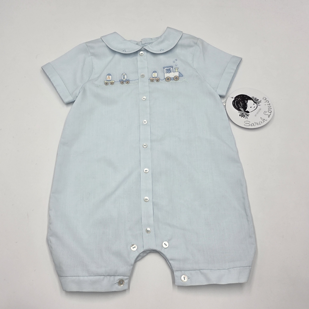 Sarah Louise baby boy Easter train bubble suit size 3 months